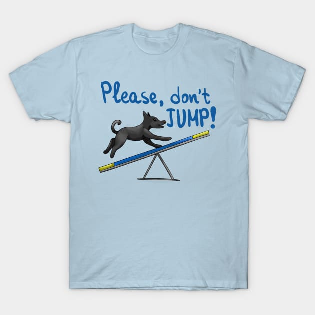 Funny dog agility t shirts outlet